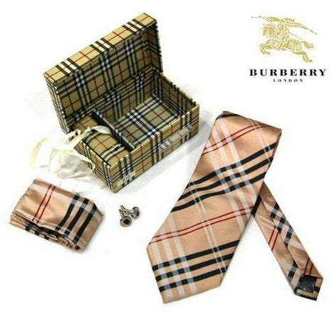burberry tie and cufflink set